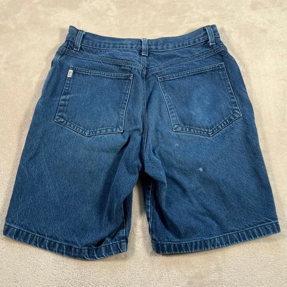 Vintage JNCO Jean Shorts Men's 33 Blue Denim Made in USA 90s Skater Baggy Style